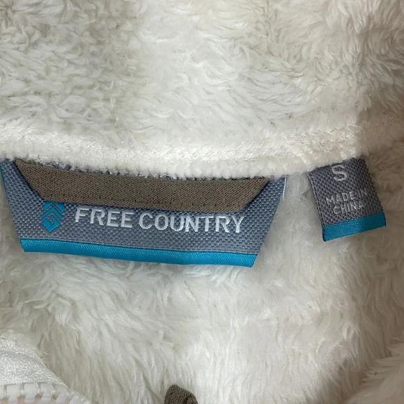 Free Country Alpine Butter Pile Vest Faux Fur White S - Picture 7 of 16